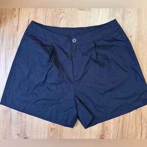 City Chic navy blue 100% cotton shorts